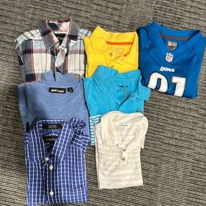 Boys lot size 4 shirts and jersey. Great for spring!